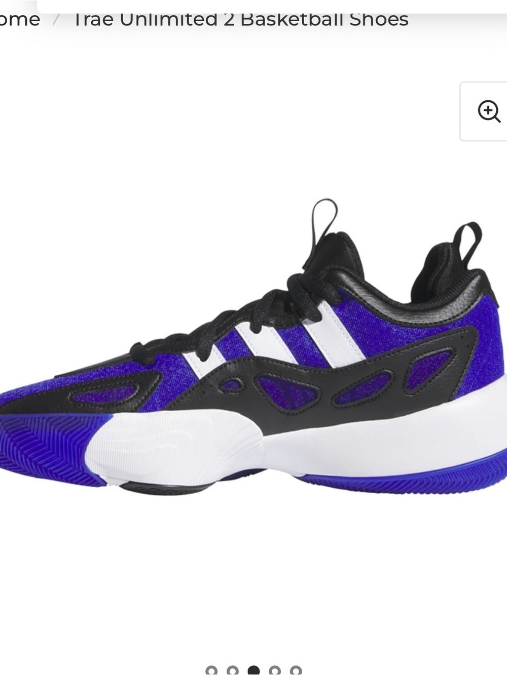 Adidas Trae unlimited 2 basketball blue and Black Sz 10